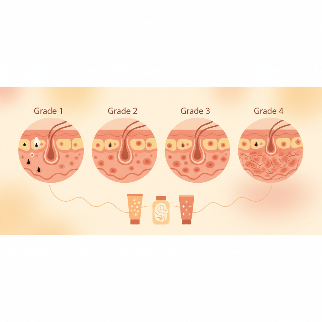 青春痘的症状分四级，一文读懂对付青春痘有什么药膏更管用
